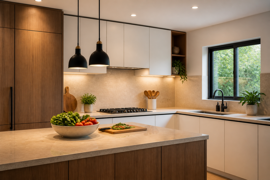 המנורה שבמרכז התקרה לא מאירה לכם את המטבח, היא מסתירה אותו