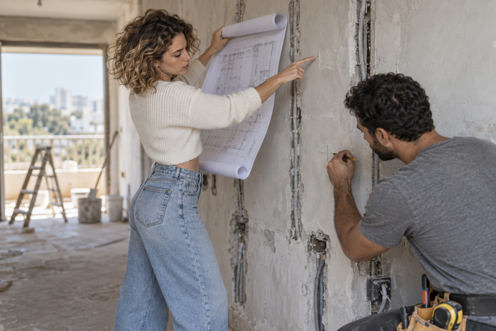 הטעות היקרה בשיפוץ אינה האריחים, היא מפת נקודות החשמל